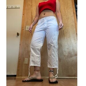 DKNY White Capris